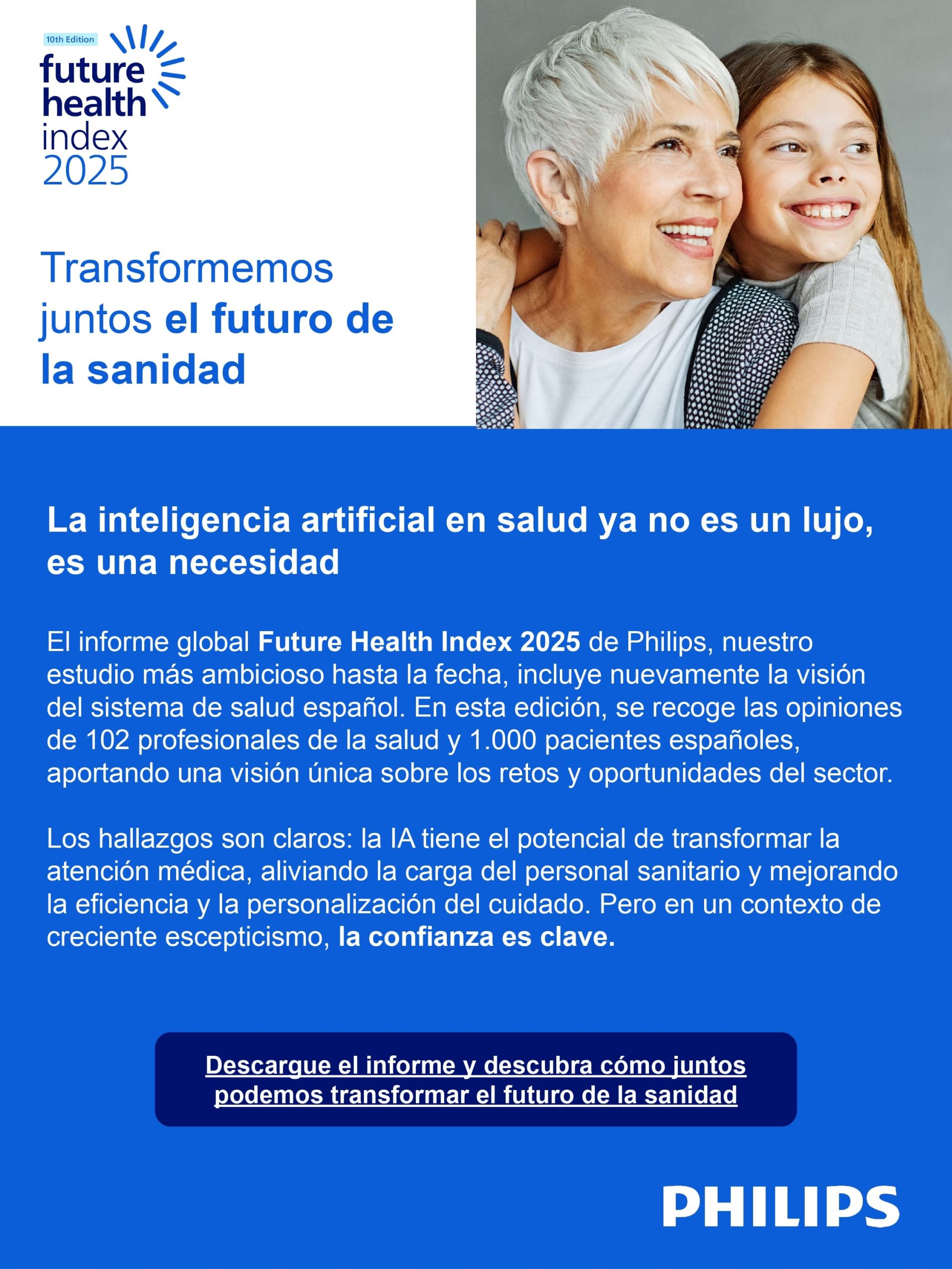 Informe global Future Health Index 2025 de Philips